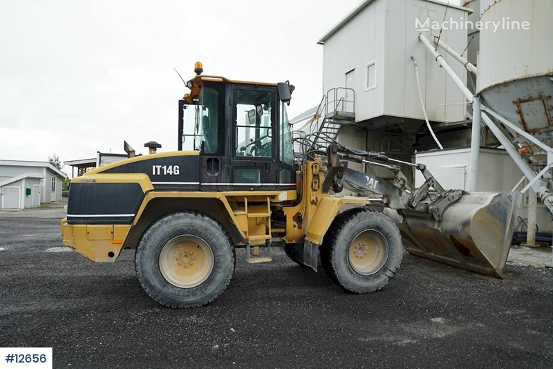 CATERPILLAR IT14G wheel loader w / bucket & 3rd + 4th function WATCH
