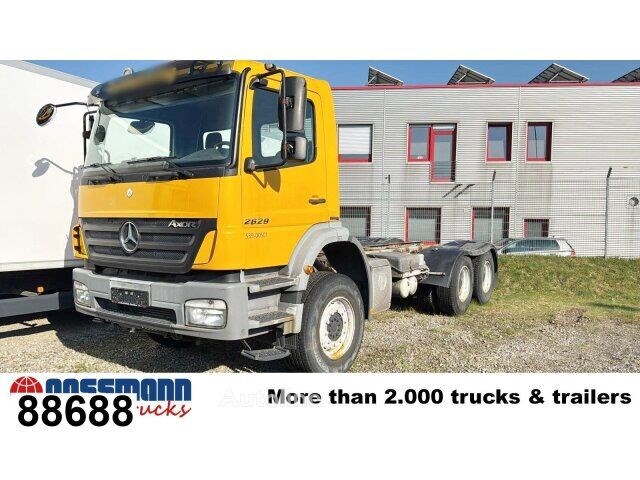 Mercedes-Benz Axor 2629 K 6×4, PTO, Steel, Manual Ciężarówka podwozie Mercedes-Benz Axor 2629 K 6×4, PTO, Steel, Manual