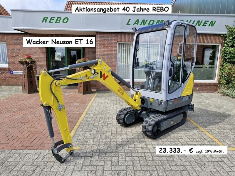 Wacker ET 16 Nowa minikoparka Wacker ET 16