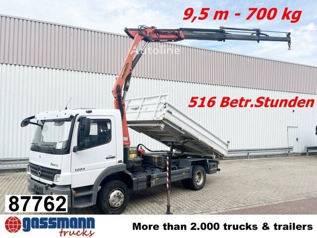 Mercedes-Benz Atego 1224 KK 4×2, 2x AHK, Kran Palfinger PK8501 Wywrotka Mercedes-Benz Atego 1224 KK 4×2, 2x AHK, Kran Palfinger PK8501