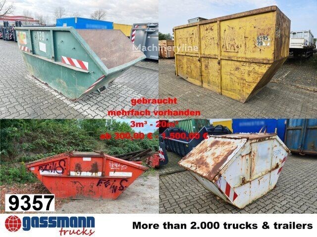 Kontener samowyładowczy Andere Absetzcontainer ca. 7m³ offen