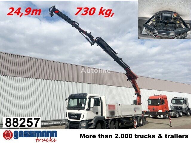MAN TGS 35.440 8×4 BL, Navi, Heckkran Palfinger Ciężarówka burtowa MAN TGS 35.440 8×4 BL, Navi, Heckkran Palfinger