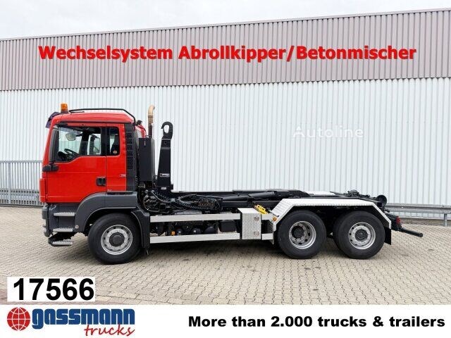 MAN TGS 26.480 6x4H-4 BL, Multilift Abroller Ciężarówka hakowiec MAN TGS 26.480 6x4H-4 BL, Multilift Abroller