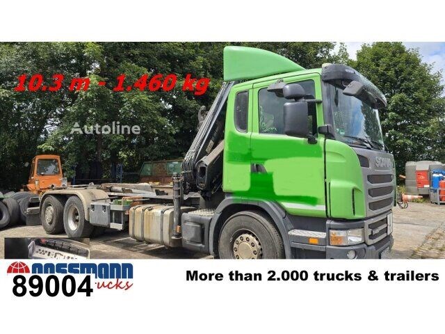 Scania Scania G 480/6×2-4, Lenk-Liftachse, Hiab Kran Ciężarówka hakowiec Scania Scania G 480/6×2-4, Lenk-Liftachse, Hiab Kran