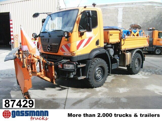 Mercedes-Benz Unimog U 20 U405/70 4×4, Kipper, Winterdienstplatte Pługopiaskarka Mercedes-Benz Unimog U 20 U405/70 4×4, Kipper, Winterdienstplatte