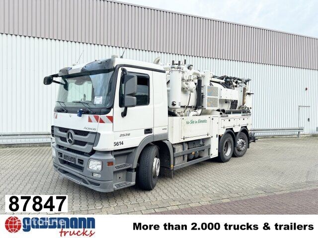 Mercedes-Benz Actros 2536 L 6×2, Müller Saug- und Spülwagen Samochod do czyszczenia kanalizacji Mercedes-Benz Actros 2536 L 6×2, Müller Saug- und Spülwagen
