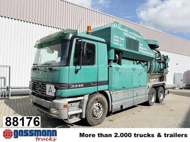 Mercedes-Benz Actros 3348 6×4, V8, Kroll Saug-/Spülwagen ca Samochod do czyszczenia kanalizacji Mercedes-Benz Actros 3348 6×4, V8, Kroll Saug-/Spülwagen ca