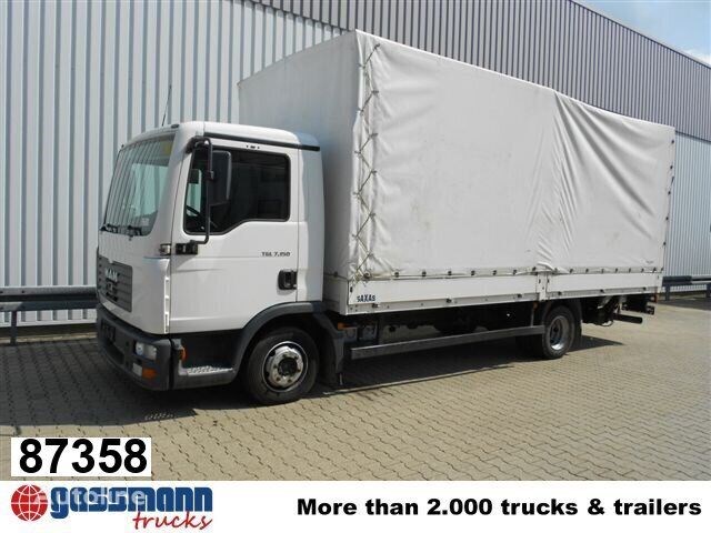 MAN TGL 7.150 4×2 BB mit LBW BÄR Ciężarówka plandeka MAN TGL 7.150 4×2 BB mit LBW BÄR