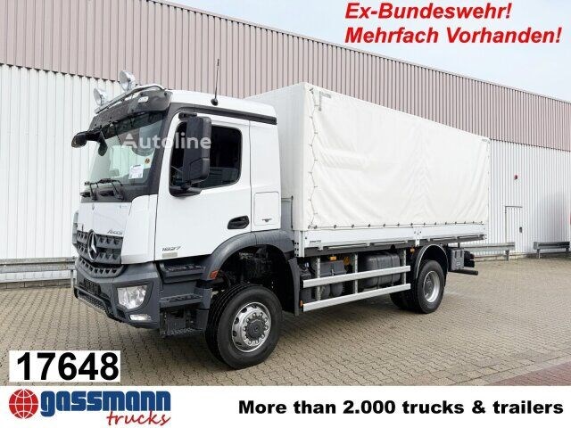 Mercedes-Benz Arocs 1827 A 4×4, Ex-Bundeswehr! Ciężarówka plandeka Mercedes-Benz Arocs 1827 A 4×4, Ex-Bundeswehr!